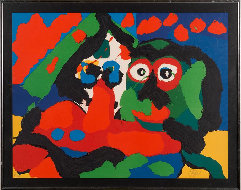 Karel Appel, lithograph in colours, signed and numbered 46/100.