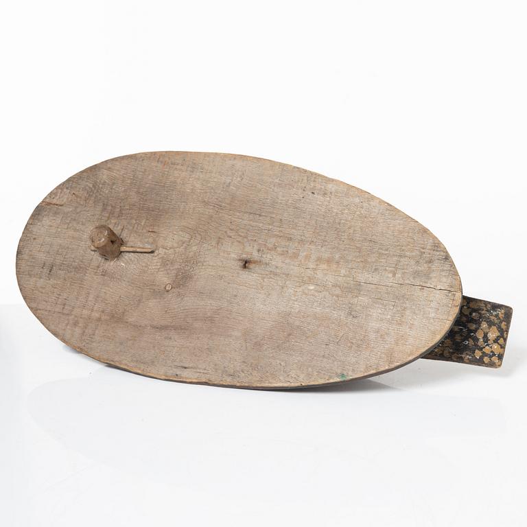 Two carved and painted duch decoys, circa 1900.