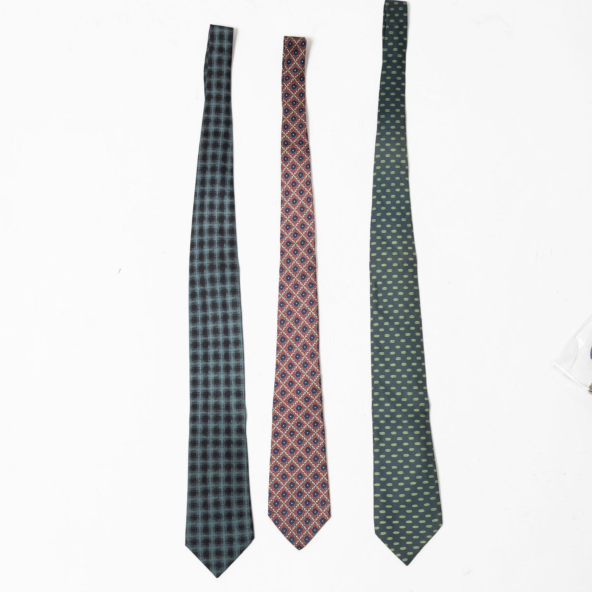 Hermès, ties, 3 pcs.