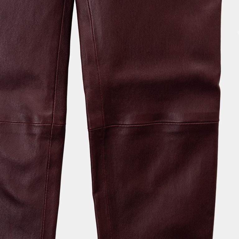 Balenciaga, A pair of leather pants, size 34.