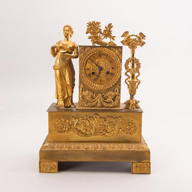 A late Empire mid 19th century table clock.