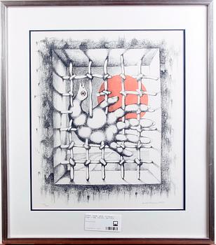 Erik Olson · OLSON, ERIK. Litografi. Sign o numr 164/250, dat 1974.