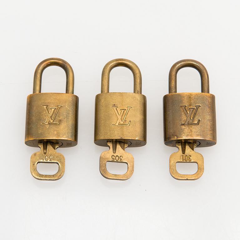 Louis Vuitton, Locks, 3 pcs.