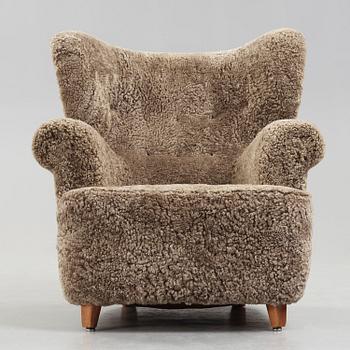 SVENSK FORMGIVARE, fåtölj, 1940-50-tal.