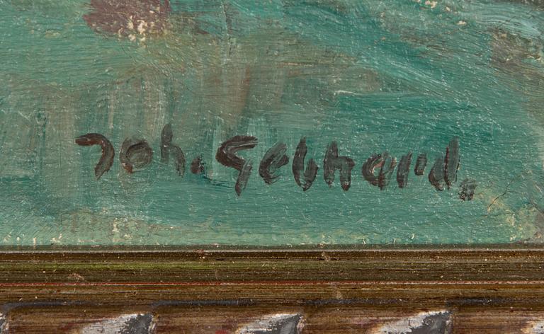 Johannes Gebhard, olja på duk, signerad.