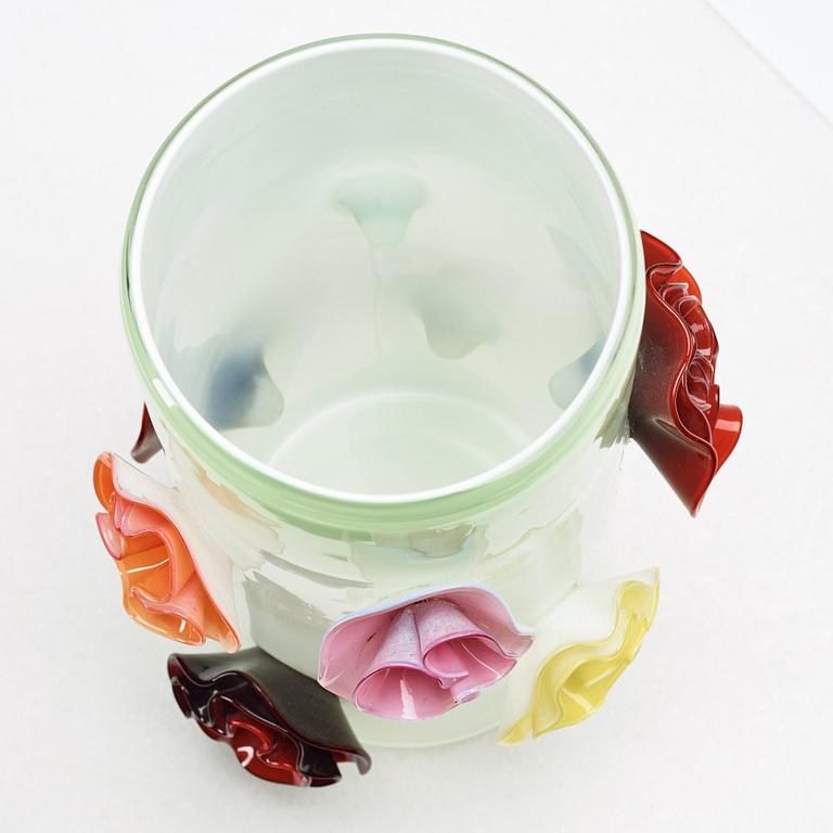 Ulla Forsell, a "Flowers forever", nr 1, glass vase, Stockholm 2008.