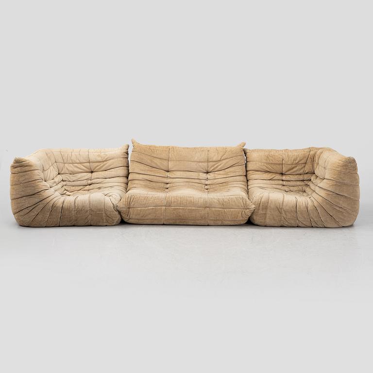 Michel Ducaroy, a 6-piece 'Togo' modular sofa, Ligne Roset, France.