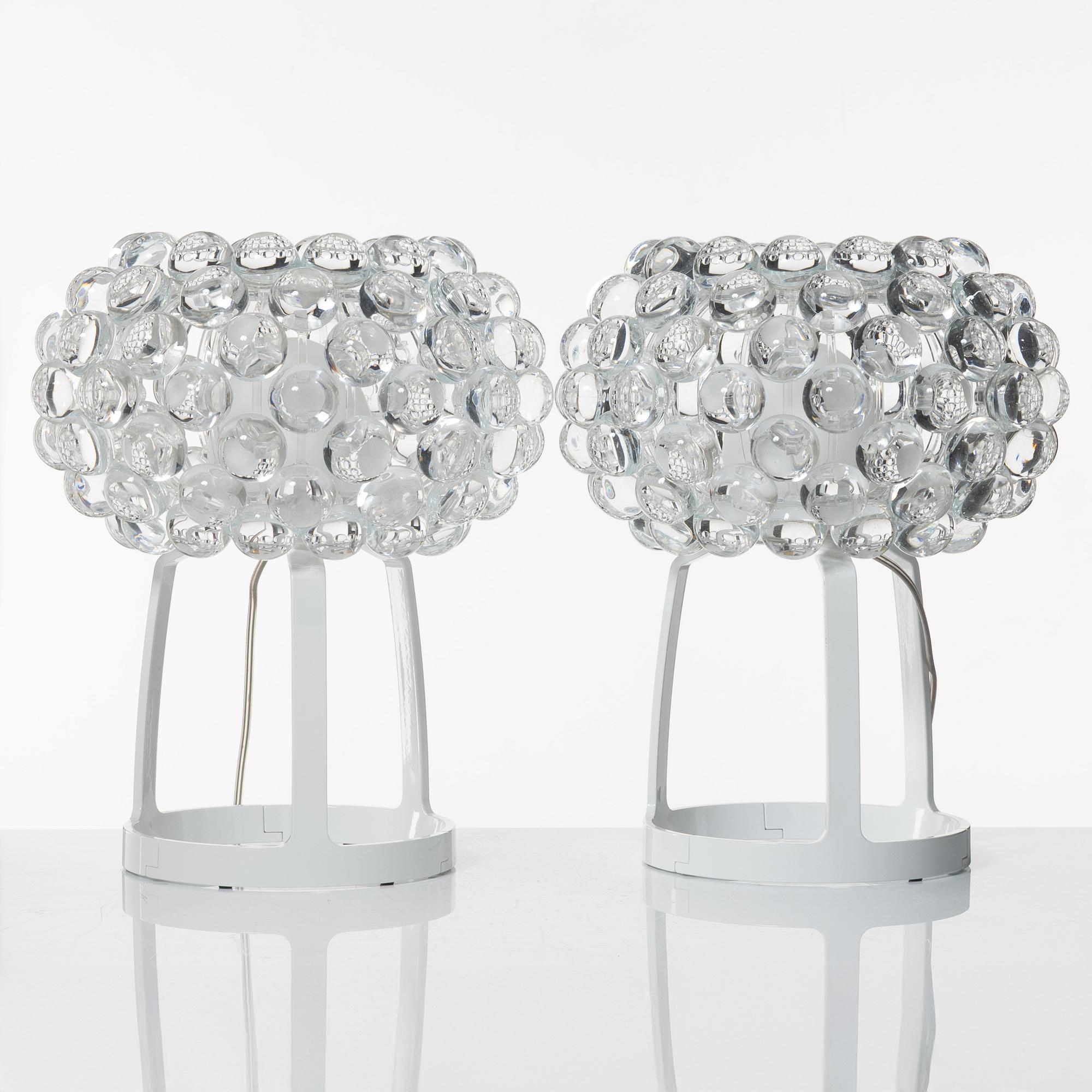 Patricia Urquiola & Eliana Gerotto, bordslampor, ett par, "Caboche Piccola", Foscarini, Italien, efter 2005.