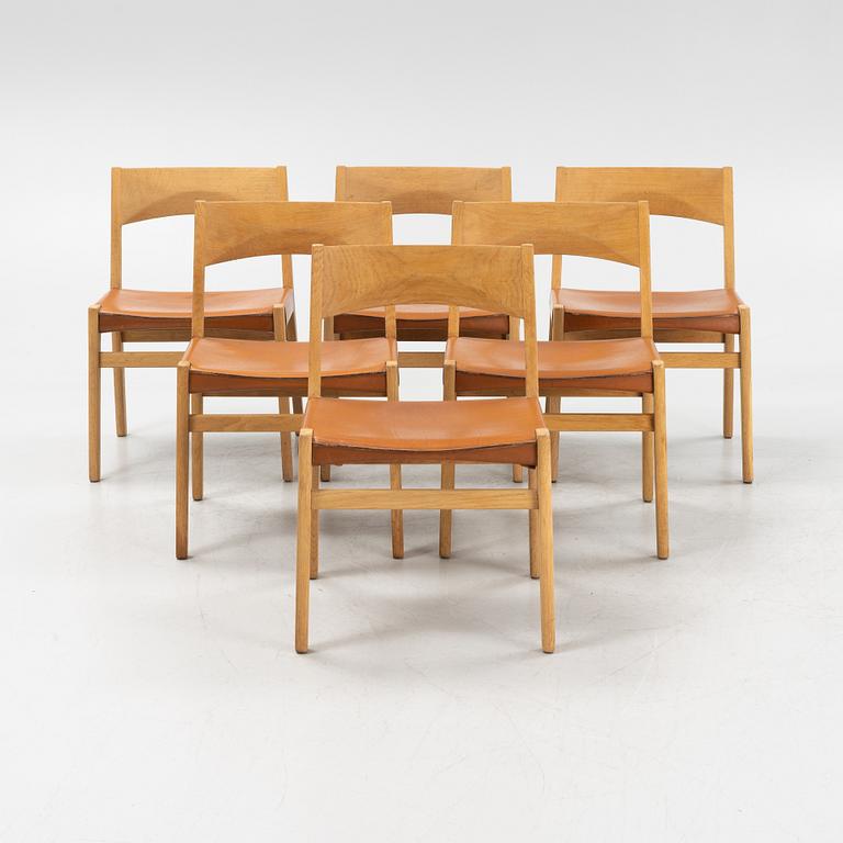 John Vedel Rieper, 6 chairs, Erhard Rasmussen. Denmark, designed 1962.