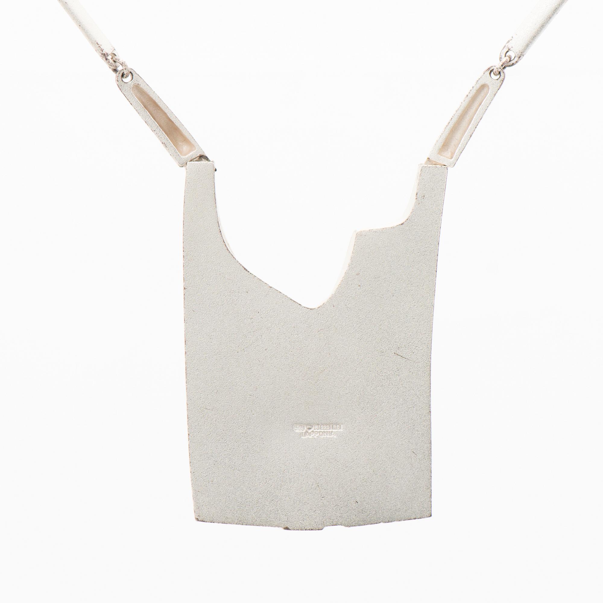 A BJÖRN WECKSTRÖM NECKLACE, "January", silver. Lapponia 1994.