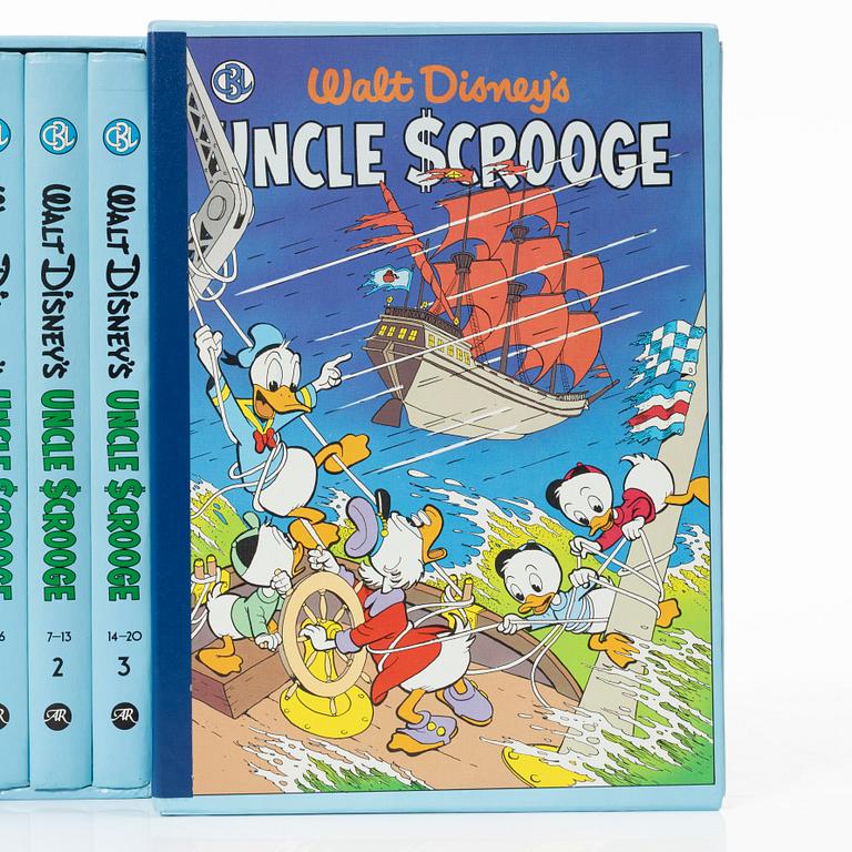 Carl Barks library, 30 volymer, Walt Disney, Another Rainbow Publishing, USA 1980-tal.