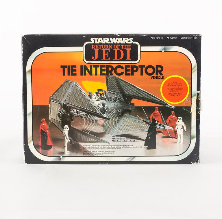 STAR WARS, Tie Interceptor i kartong, Return of the Jedi, 1983.