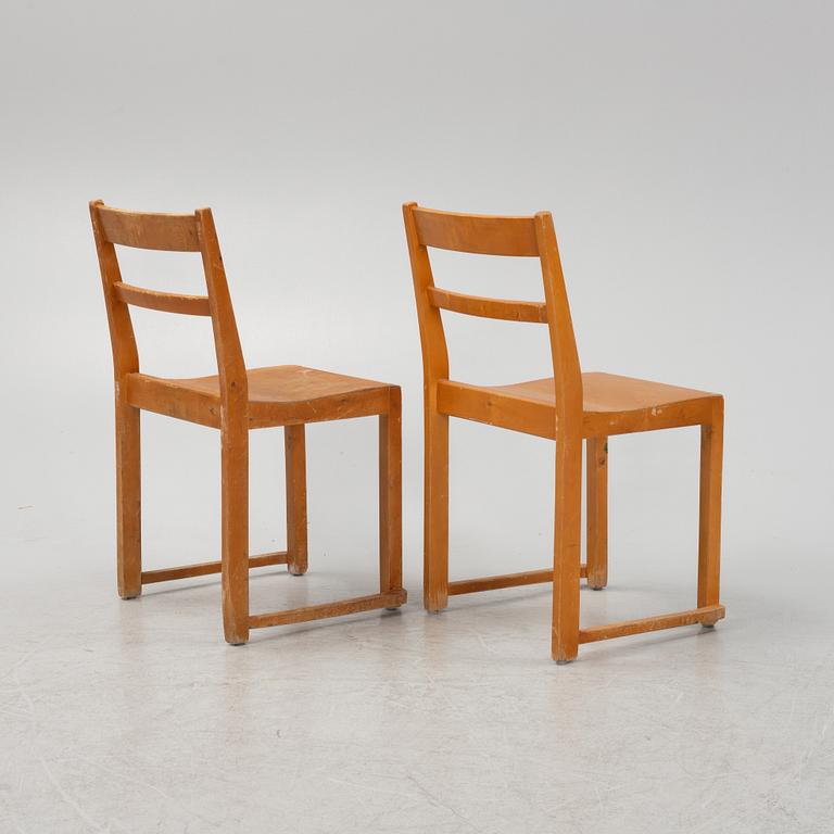 A set of six chairs, mid 20th Century.