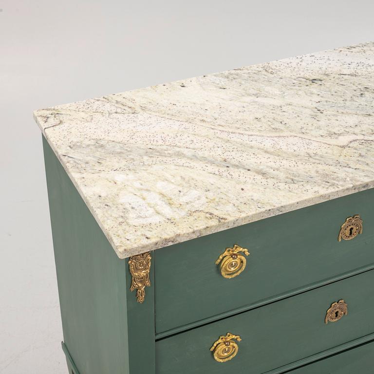 A Gustavian style chest of drawers, mid-20th century.