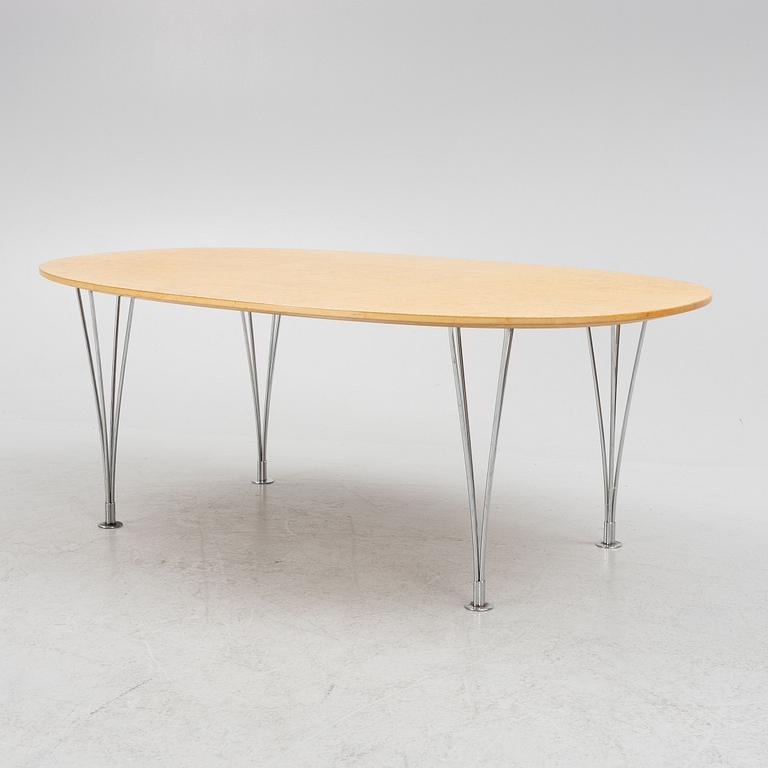 Bruno Mathsson & Piet Hein, a "Superellips", coffee table, Bruno Mathsson International, Sweden, second half of the 20th.