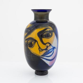 Eva Englund, a unique 'graal' glass vase, Muraya.