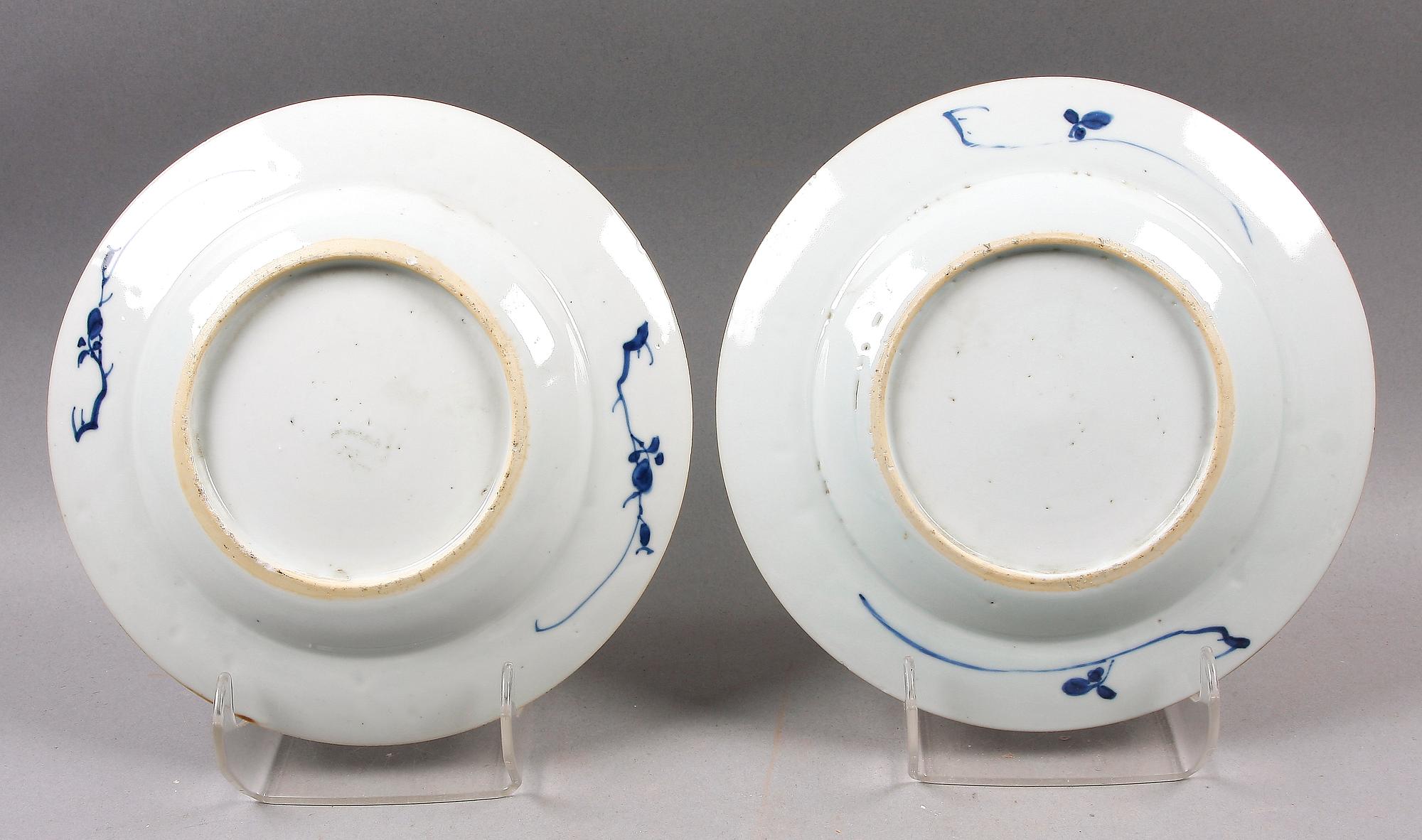 TALLRIKAR, 2+2, porslin, Kina Qianlong 1700-tal.