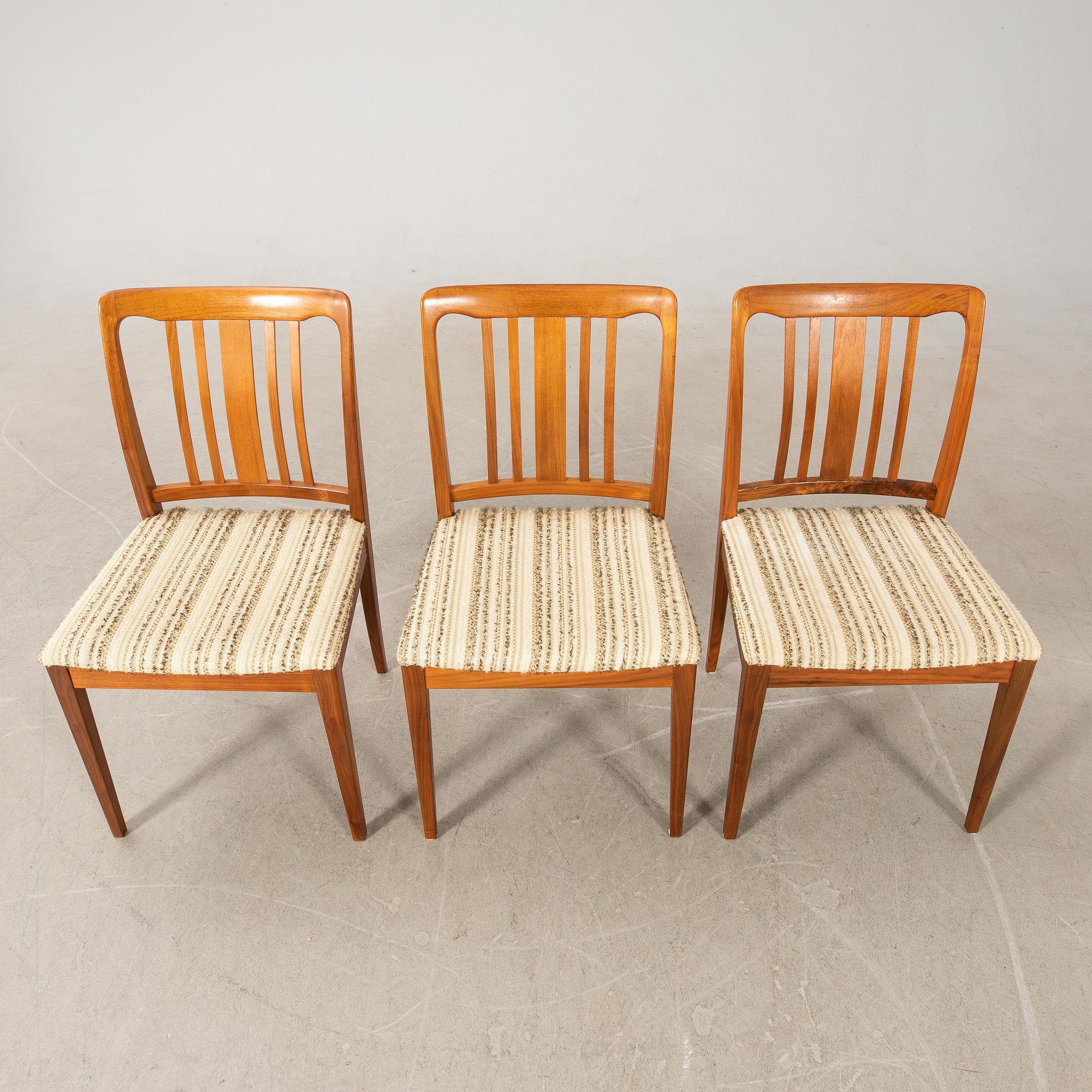 Chairs 6 pcs AB Linde Nilsson Lammhult 1960s/70s.