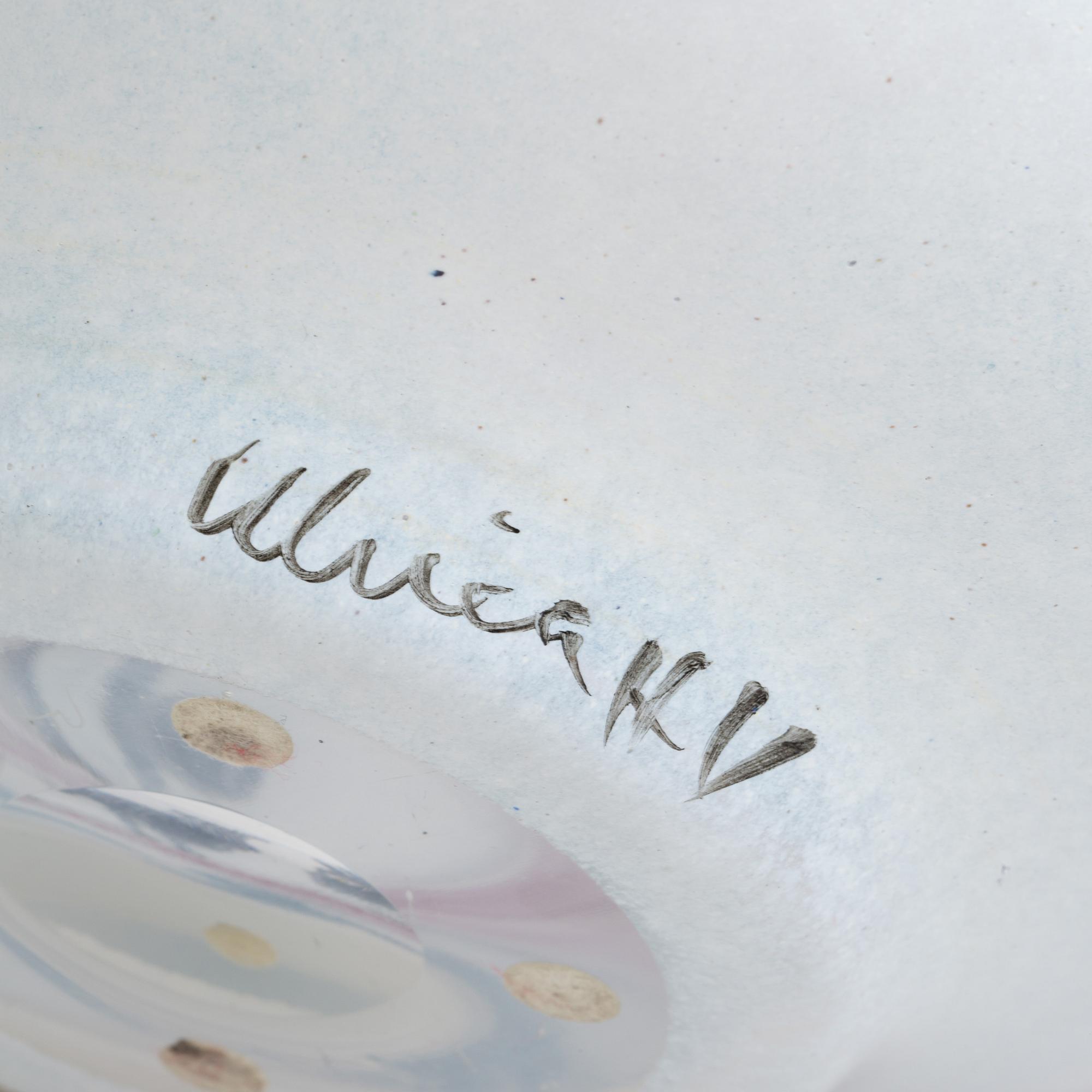 SKÅL, Ulrica Hydman Vallien, Kosta unique 8120-051, handsignerad.