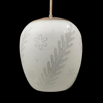 A Swedish Modern ceiling light, 1940's.