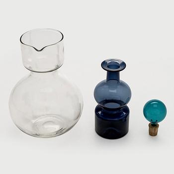 Kaj Franck, a decanter, 'The Bells of Kremlin', signed Nuutajärvi Notsjö.