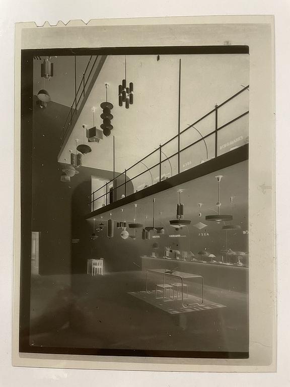 Edward Hald, taklampa, Orrefors 1930-tal.