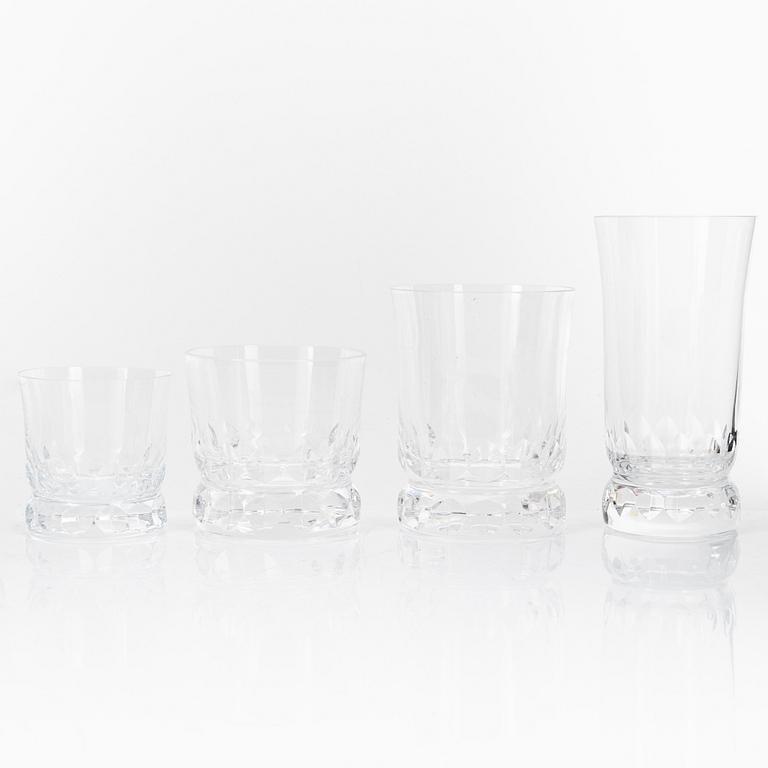 Göran Wärff, a 46-piece 'Prince' glass service, Kosta, Sweden.