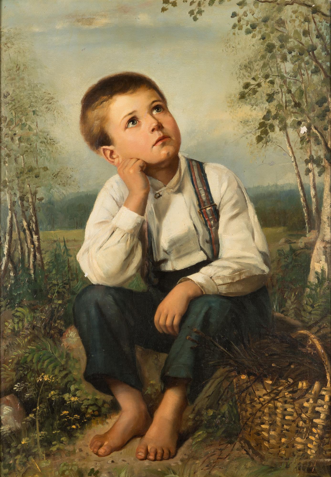 Unknown artist, oil on canvas, unsigned, early 20th century.