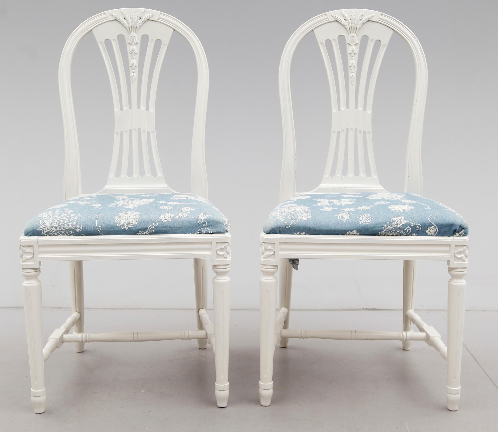MATGRUPP, 5 delar, gustaviansk stil, 1900-talets andra hälft.