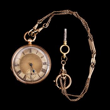 FICKUR, 14 k guld, tidigt 1900-tal.