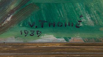 Verner Thomé, oil on board, signed and dated 1939.