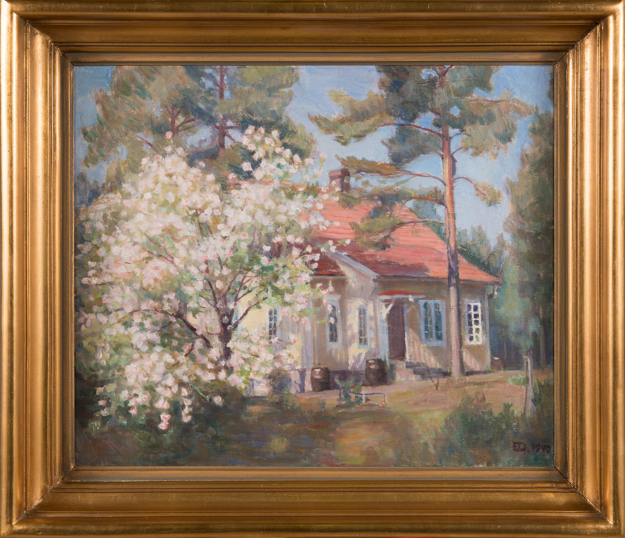 Emil Edvard Danielsson, öljy kankaalle, signeerattu ja päivätty 1940.