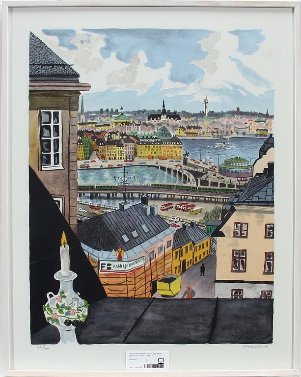 MONA HUSS WALIN, färglitografi, sign, dat -81 o numr 271/460.