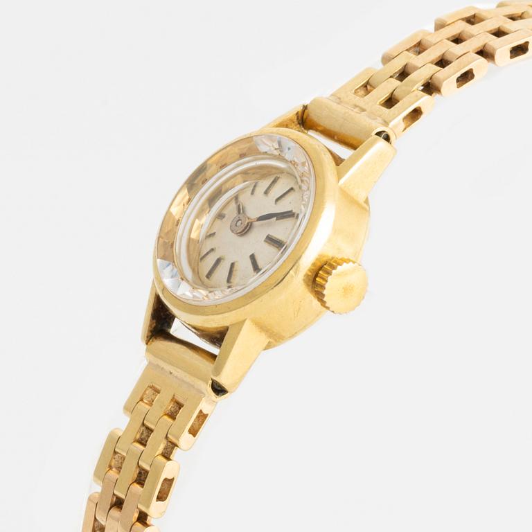 Enicar, armbandsur, 18K guld, 16,5 mm.