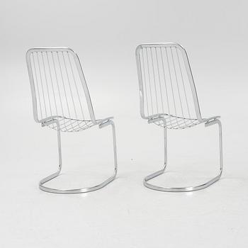 Gastone Rinaldi, a dining table and four chairs, Italy, 1960's/70's.