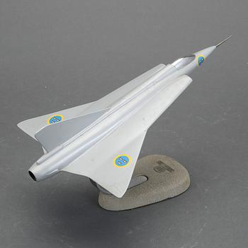 FLYGPLANSMODELL, "Saab 35 Draken", 1900-talets andra hälft.