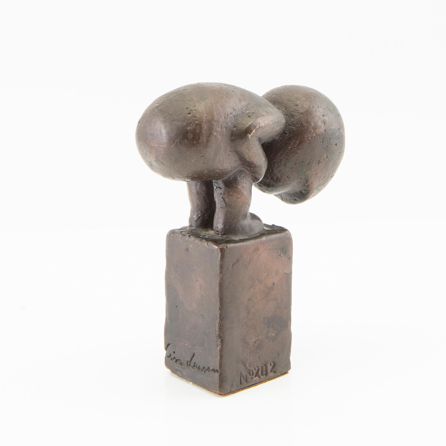 Lisa Larson, sculpture "Myran", bronze, no 202.