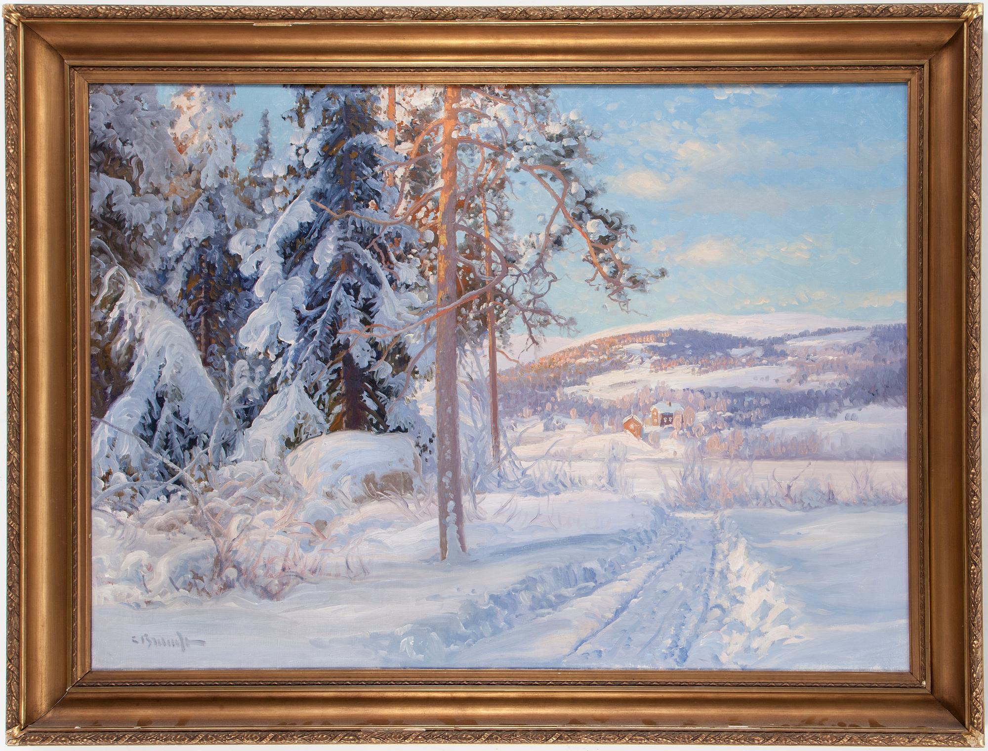 CARL BRANDT, olja på duk. Signerad.