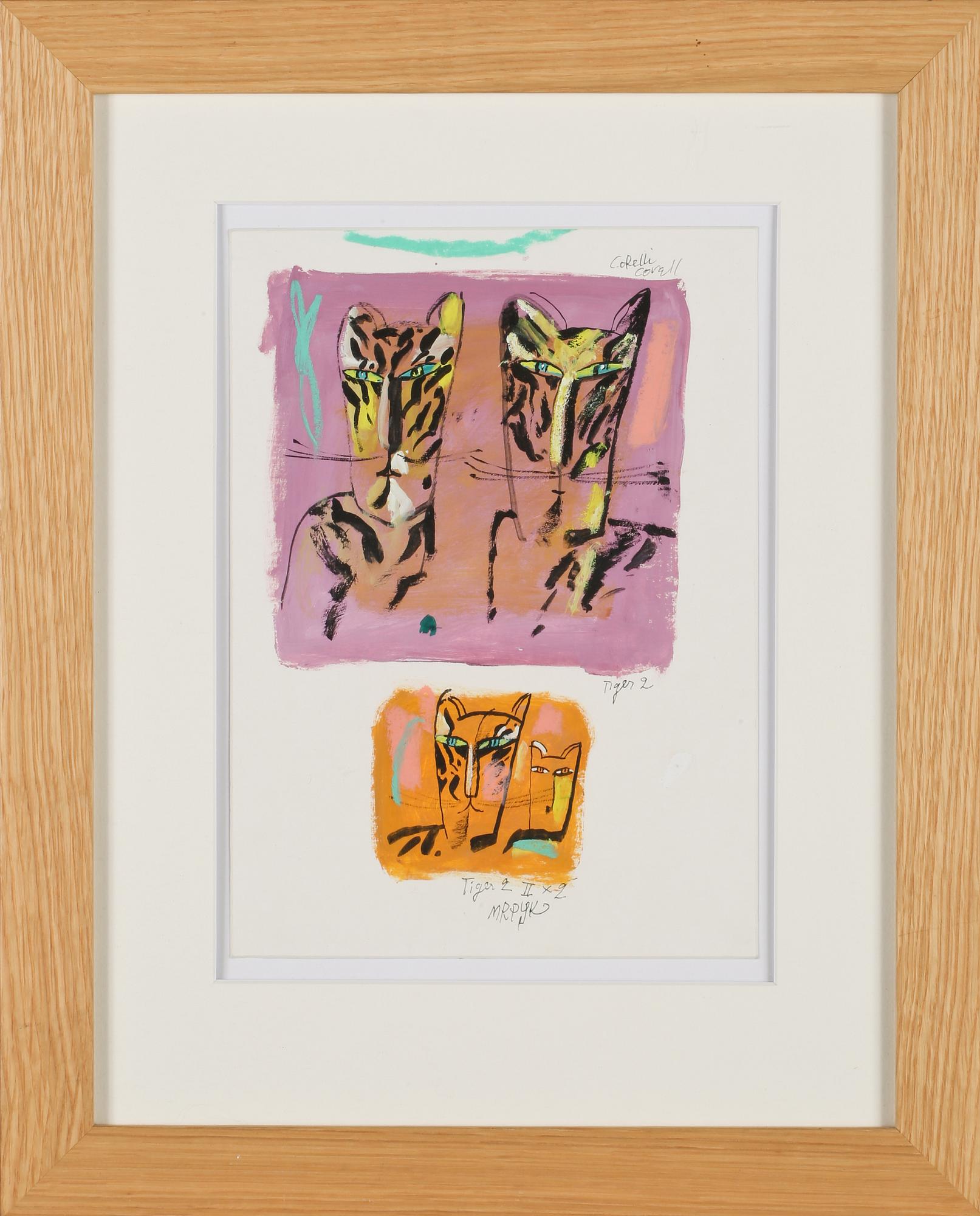 MADELEINE PYK, gouache, signerad.