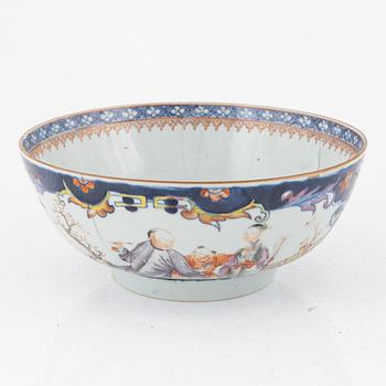 Nine porcelain pieces, China, Qing dynasty, 18th-19th century.