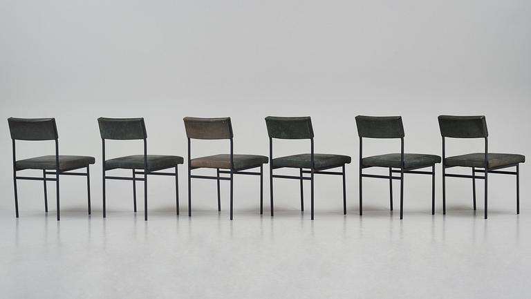 Cees Braakman, a set of six chairs model "SM07", Pastoe, Holland, 1960s-70s.