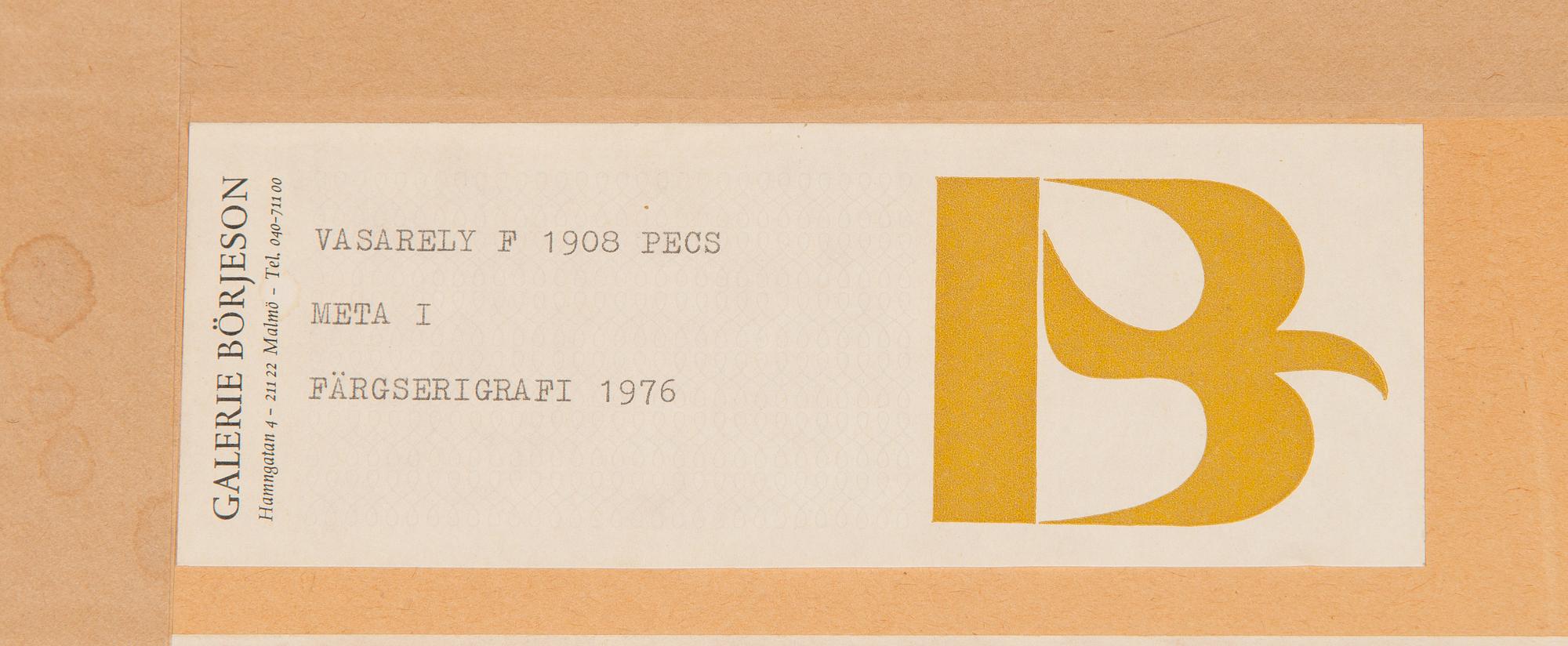 Victor Vasarely, "Meta I".