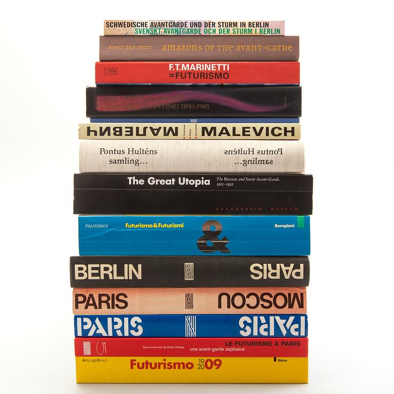 Art exhibition catalogs futurism, suprematism etc, 19 vol.