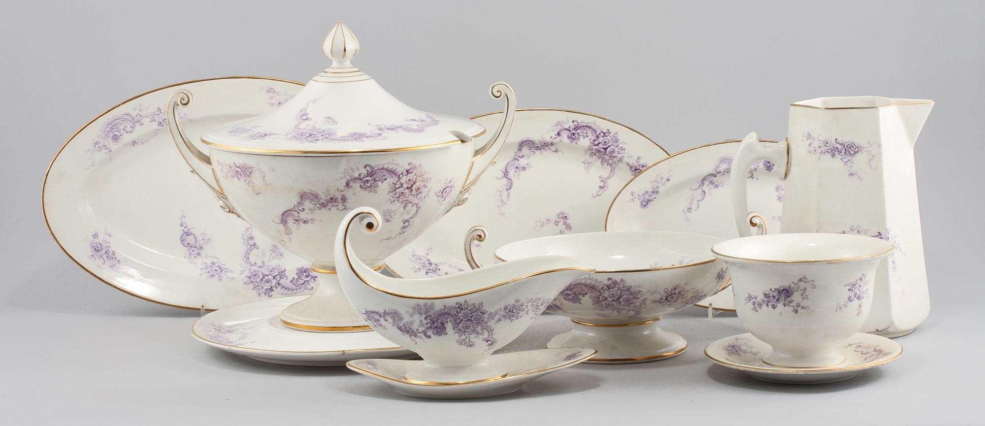SERVISDELAR, 77 delar, porslin, Rörstrand, 1900-talets första hälft.