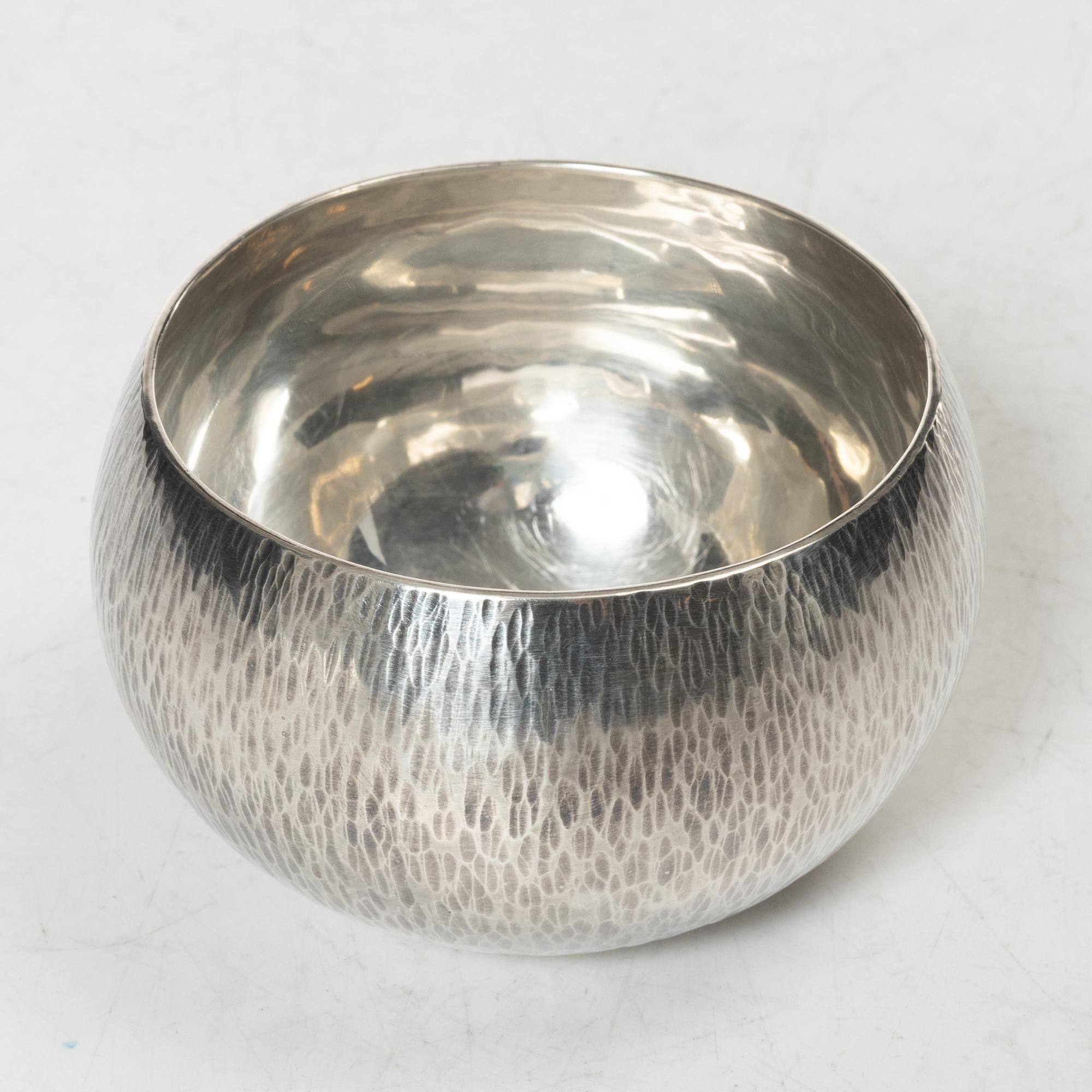Rolf Carlman, Cup, sterling silver, CF Carlman, Stockholm 1969, and spoon Ray Urban, sterling, Stockholm 1955.