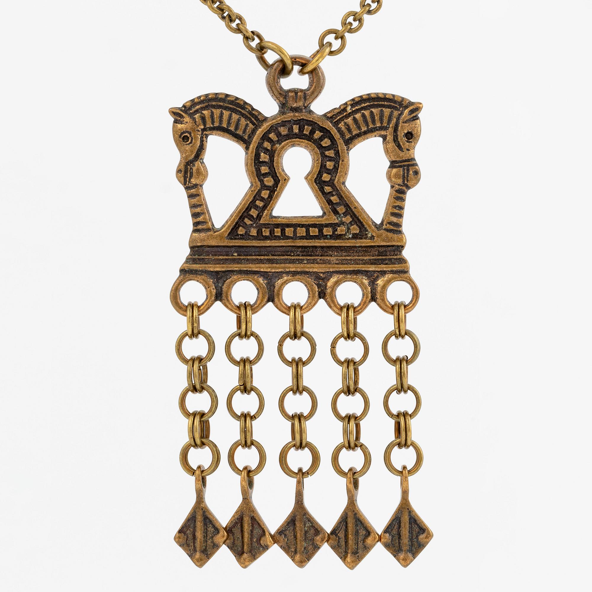 Pentti Sarpaneva, Kalevala Koru, necklace, bronze.