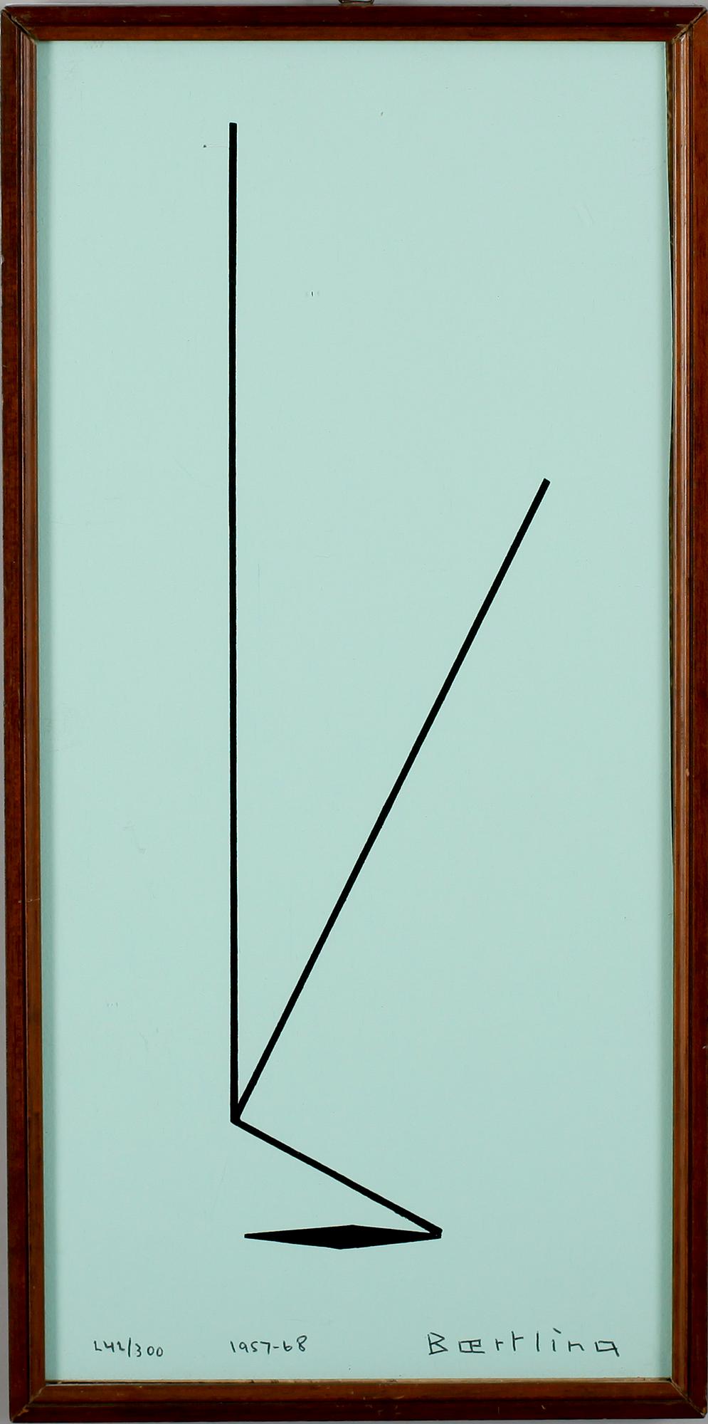 OLLE BAERTLING, litografi, sign och dat 1957-68, 242/300.