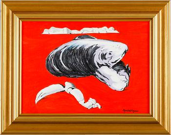 AXEL OLSON, olja på duk, sign.