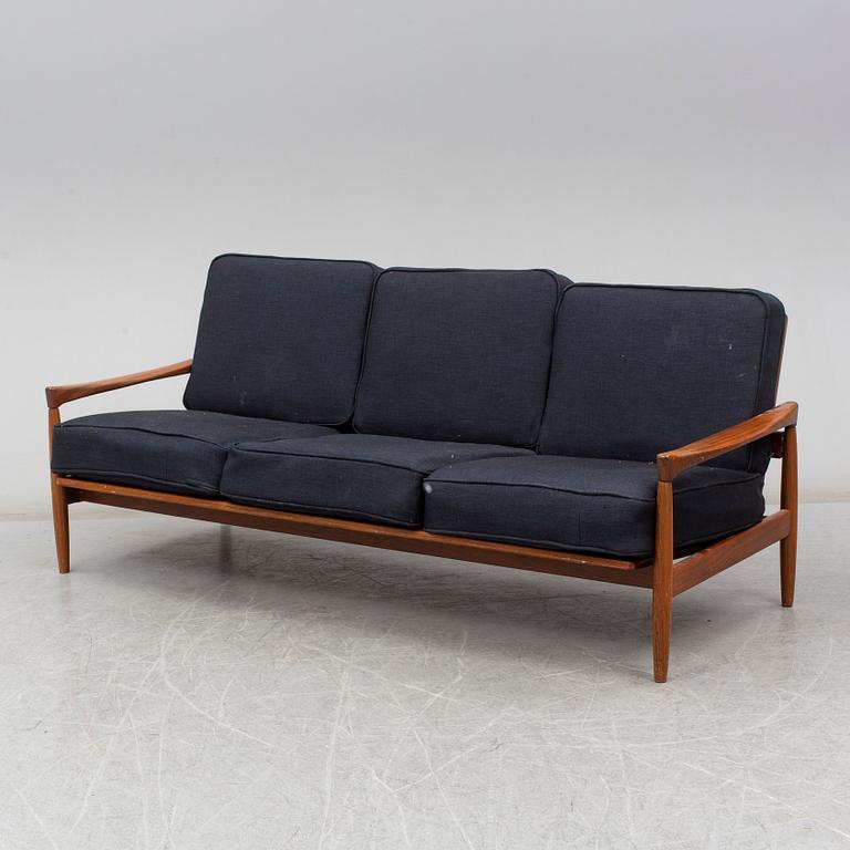 ERIK WØRTS, a 'Kolding' walnut sofa from IKEA, 1960's.