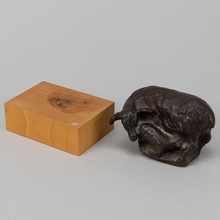 Henrik Allert, skulptur, brons, signerad. Höjd 7 cm.